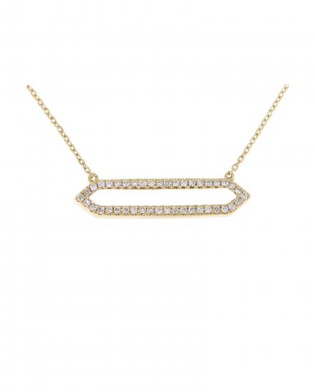 HEXAGON STYLE DIAMOND NECKLACE (TN386)
